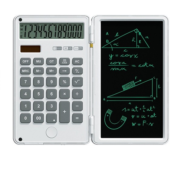 12 digit calculator with writing board