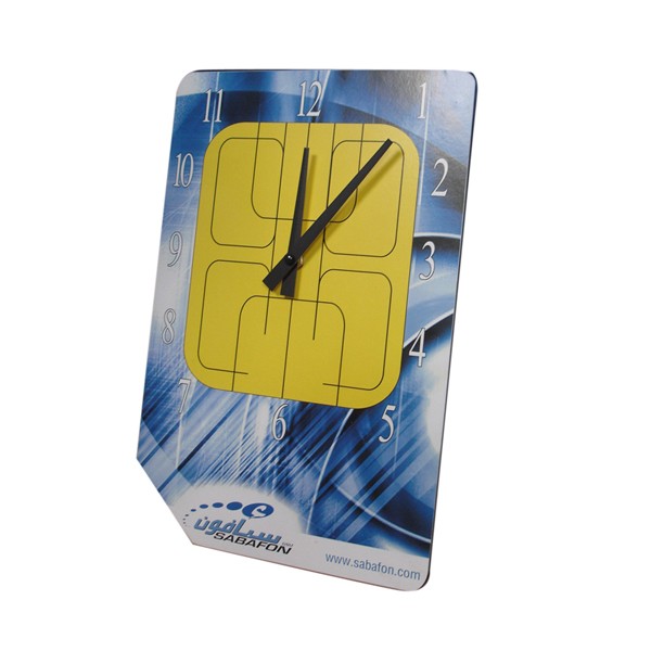 SIM card shape wall clock 