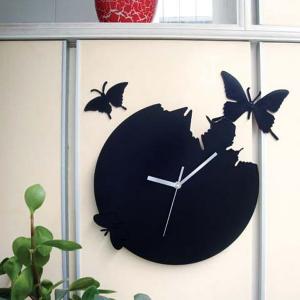 butterfly wall clock