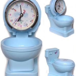closetool shape desk clock