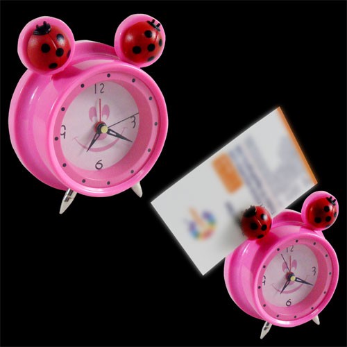 desk alarm clock with magnet and clip