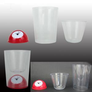 desk clock with cup