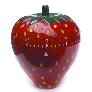 kitchen timer in strawberry shape