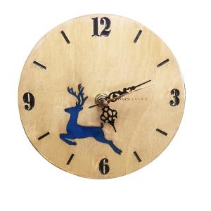 wooden table clock